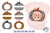 Leopard Pumpkin Monogram SVG Bundle Wispy Willow Designs Company