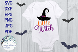 Little Witch | Halloween SVG Wispy Willow Designs Company