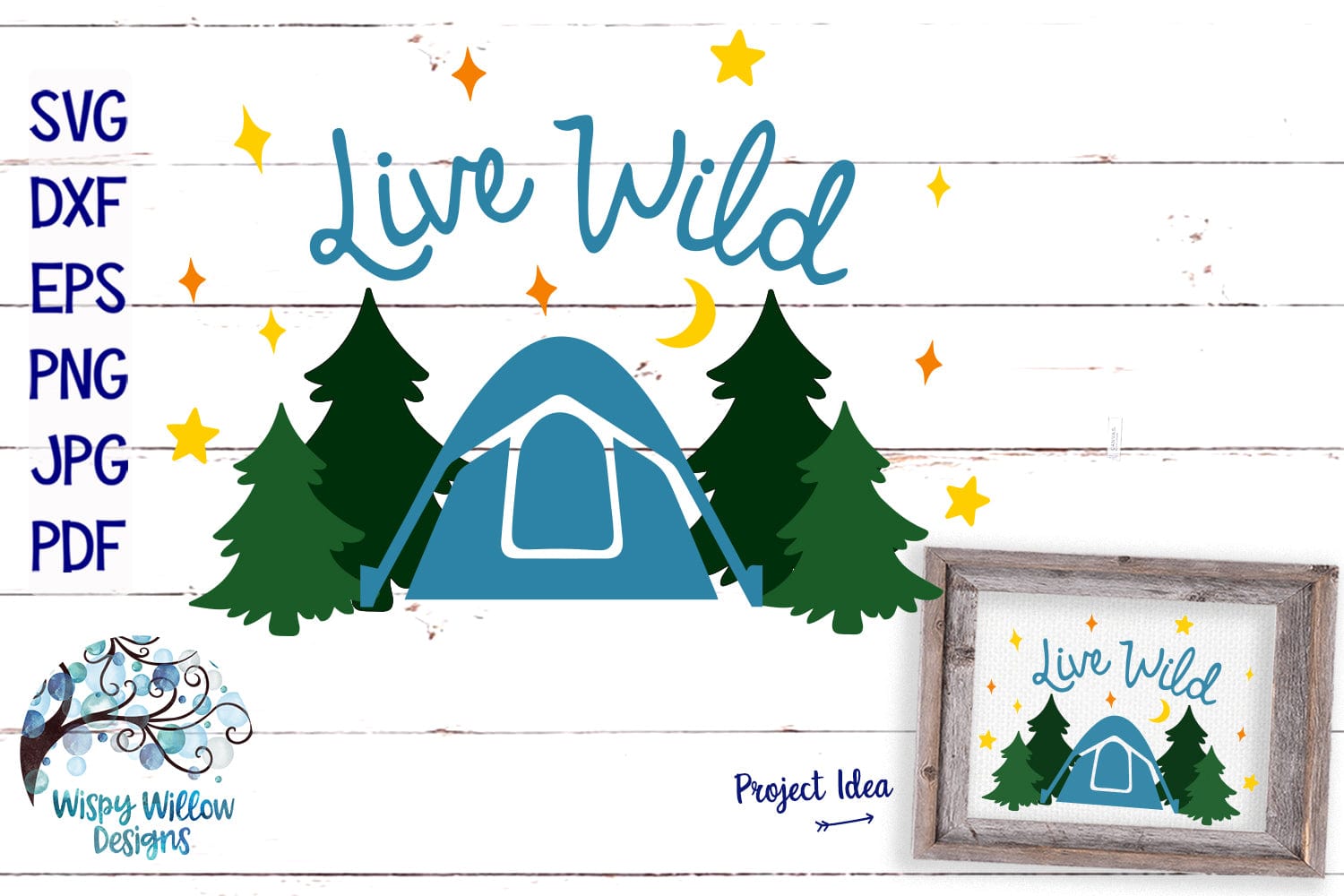 Live Wild SVG Wispy Willow Designs Company