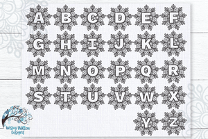 Mandala Alphabet SVG Bundle Wispy Willow Designs Company