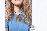 Mandala Necklace Charm for Laser Cutter or Glowforge Wispy Willow Designs Company