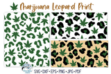 Marijuana Leopard Print SVG | Adult Animal Pattern Wispy Willow Designs Company