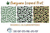 Marijuana Leopard Print SVG | Adult Animal Pattern Wispy Willow Designs Company