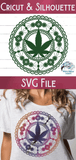 Marijuana Mandala SVG Wispy Willow Designs Company