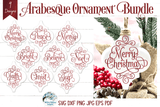 Mega Christmas Ornament SVG Bundle 4 | Arabesque Christmas SVG Wispy Willow Designs Company