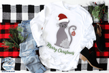 Merry Christmas Cat SVG Wispy Willow Designs Company