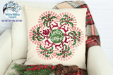 Merry Christmas Palm Tree Mandala SVG Wispy Willow Designs Company