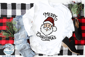 Merry Christmas Santa Claus SVG Wispy Willow Designs Company