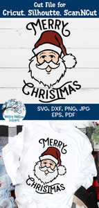 Merry Christmas Santa Claus SVG Wispy Willow Designs Company