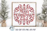 Merry Christmas SVG Wispy Willow Designs Company