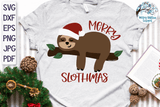 Merry Slothmas SVG Wispy Willow Designs Company