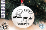 Merry Slothmas SVG Wispy Willow Designs Company