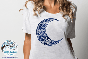Moon Mandala SVG Wispy Willow Designs Company