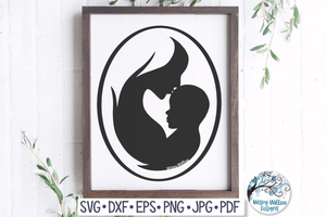 Mother and Baby SVG Wispy Willow Designs Company