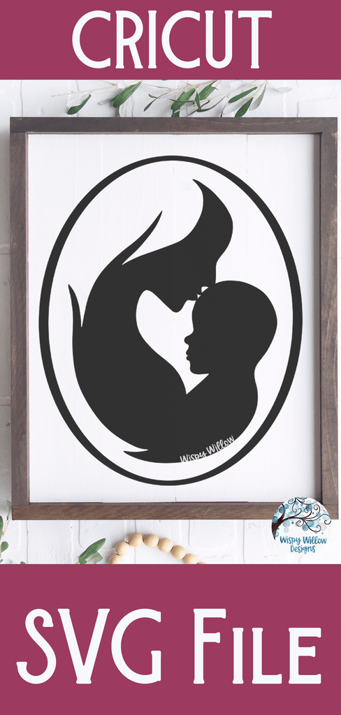 Mother and Baby SVG Wispy Willow Designs Company