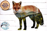 Mountain Fox PNG | Fox Sublimation PNG Wispy Willow Designs Company