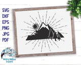 Mountain Silhouette SVG Wispy Willow Designs Company