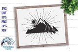 Mountain Silhouette SVG Wispy Willow Designs Company