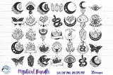 Mystical SVG Bundle | 35 Celestial Witchy Magic Cut Files Wispy Willow Designs Company