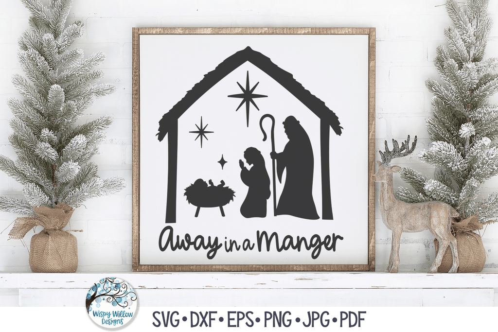 Nativity Christmas SVG Bundle - 30 Religious Holiday Designs Wispy Willow Designs Company