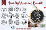 Naughty Ornament SVG Bundle | Christmas SVGs Wispy Willow Designs Company