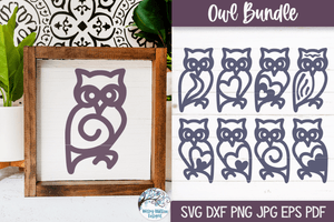 Owl SVG Bundle Wispy Willow Designs Company