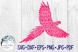 Parrot Mandala SVG Wispy Willow Designs Company