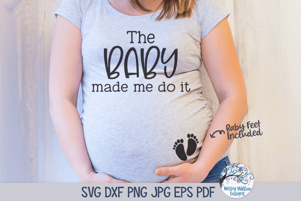 Pregnancy Shirt SVG Bundle Wispy Willow Designs Company