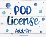 Print on Demand License Add On (One Graphic) Wispy Willow Designs Company