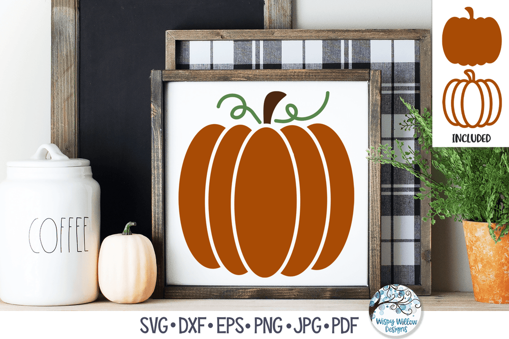 Pumpkin SVG Wispy Willow Designs Company
