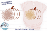 Pumpkin with Sunflower SVG Wispy Willow Designs Company