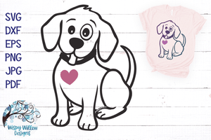 Puppy Dog SVG Wispy Willow Designs Company