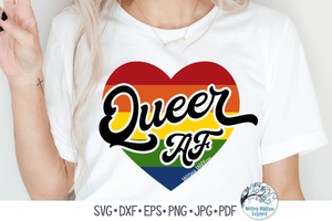 Queer AF Svg Wispy Willow Designs Company