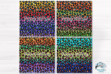 Rainbow Leopard Print Digital Papers Bundle Wispy Willow Designs Company