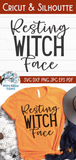 Resting Witch Face SVG | Funny Halloween SVG Wispy Willow Designs Company