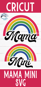 Retro Mama and Mini SVG Wispy Willow Designs Company