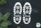 Santa Claus Boot Print Stencil SVG | Christmas SVG Wispy Willow Designs Company