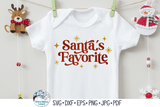Santa's Favorite SVG | Retro Christmas SVG Wispy Willow Designs Company