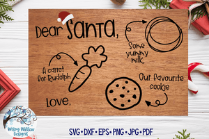 Santa Tray SVG - Our Favourite Wispy Willow Designs Company