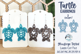 Sea Turtle Earring File for Glowforge or Laser Wispy Willow Designs Company