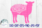 Sheep Mandala SVG Wispy Willow Designs Company
