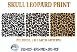 Skull Leopard Print SVG | Halloween Animal Pattern Wispy Willow Designs Company