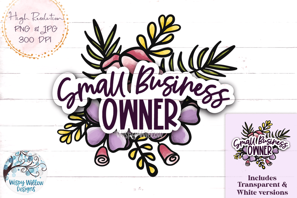 Small Business Owner PNG Wispy Willow Designs Company