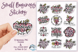 Small Business Stickers PNG Wispy Willow Designs Company