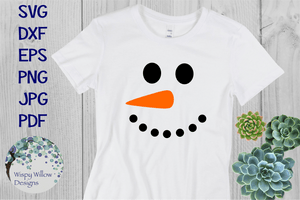 Snowman Faces SVG Bundle Wispy Willow Designs Company