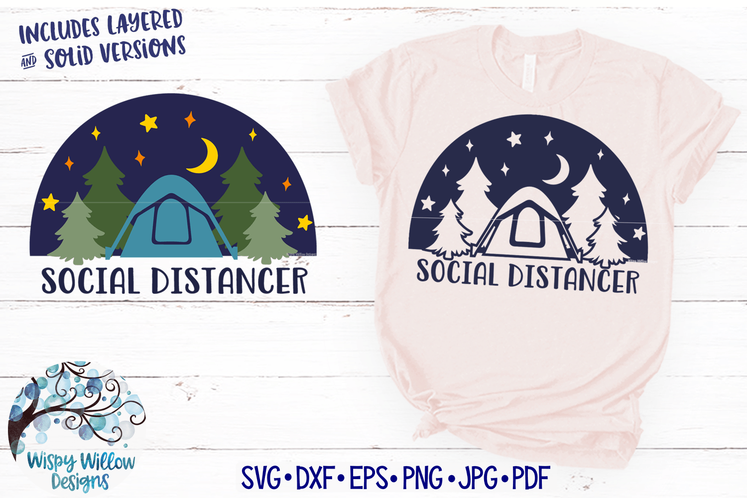 Social Distancer SVG Wispy Willow Designs Company
