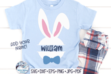 Split Easter Bunny SVG - Boy Wispy Willow Designs Company