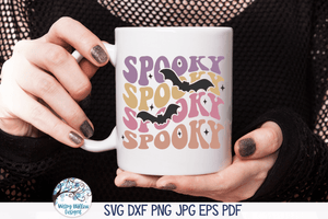 Spooky Bats SVG | Retro Halloween Wispy Willow Designs Company