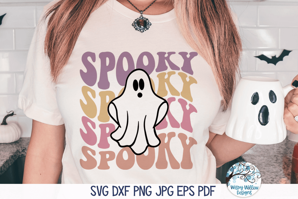 Spooky Ghost SVG | Halloween Wispy Willow Designs Company