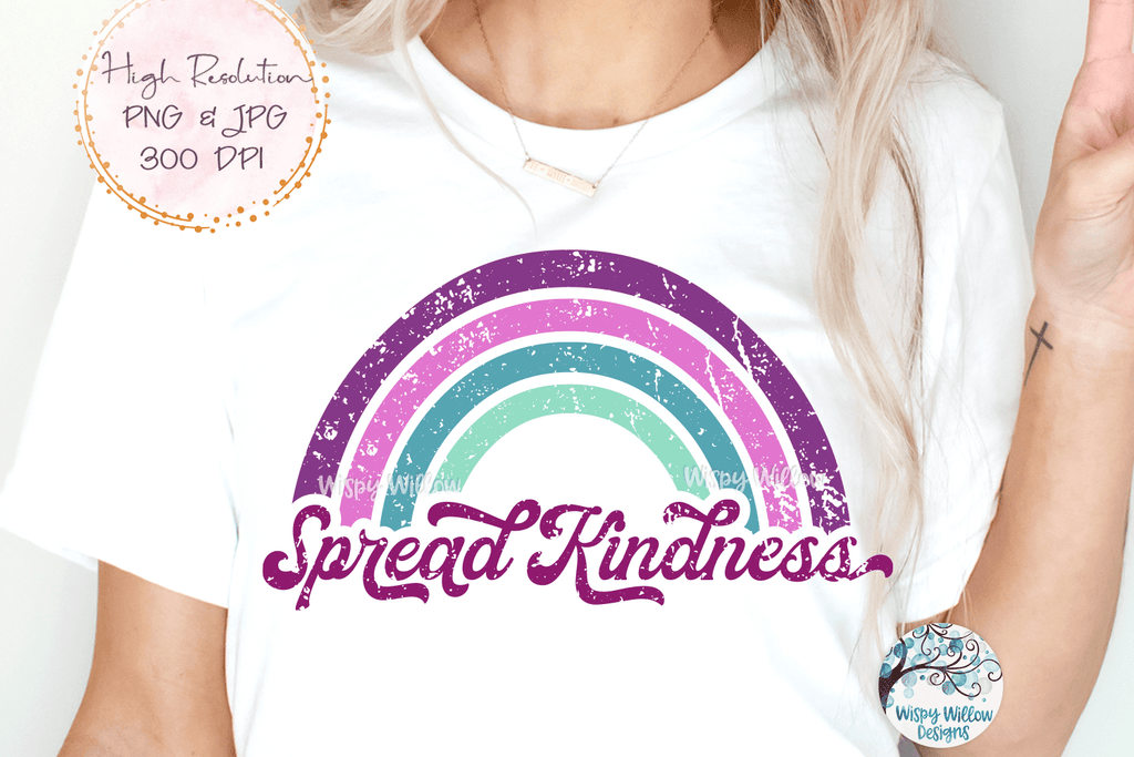 Spread Kindness Sublimation Png Wispy Willow Designs Company